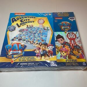 NEW Paw Patrol puzzle and board game combo